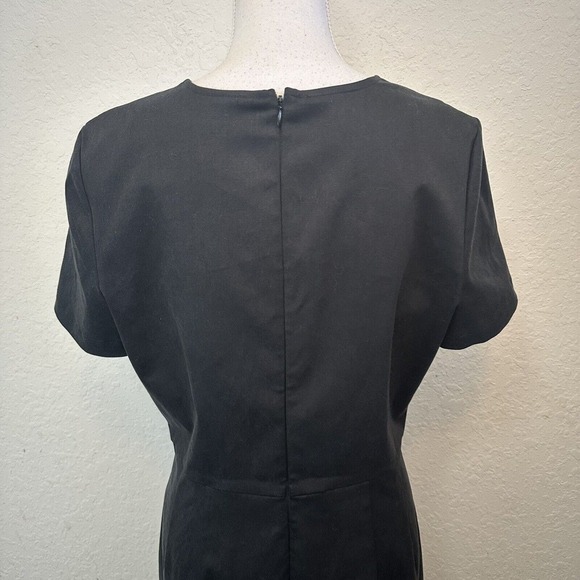 VETTA Capsule Womens Dress Sheath Black Short Sleeve Essential Size Large - Picture 4 of 7